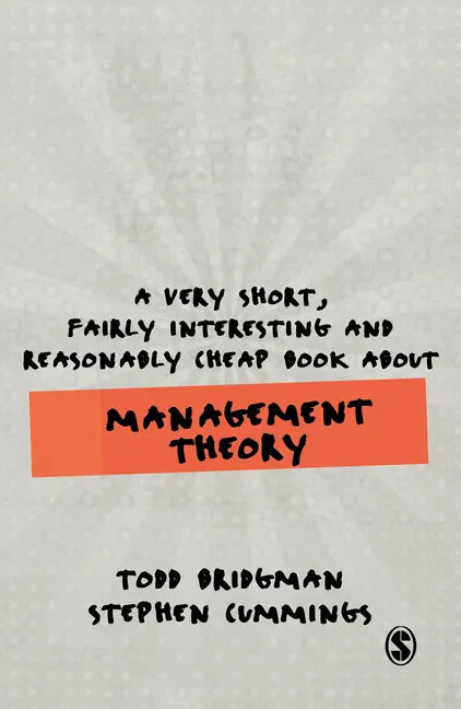 A Very Short, Fairly Interesting and Reasonably Cheap Book about Management Theory - Paperback