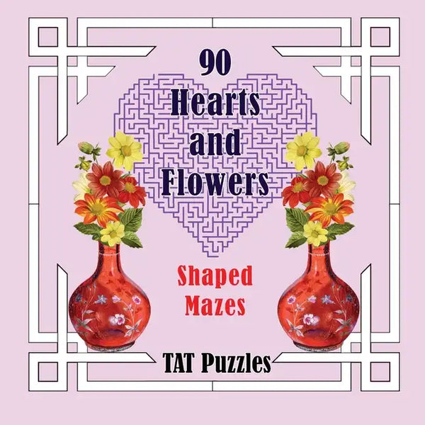 90 Hearts and Flowers Shaped Mazes - Paperback