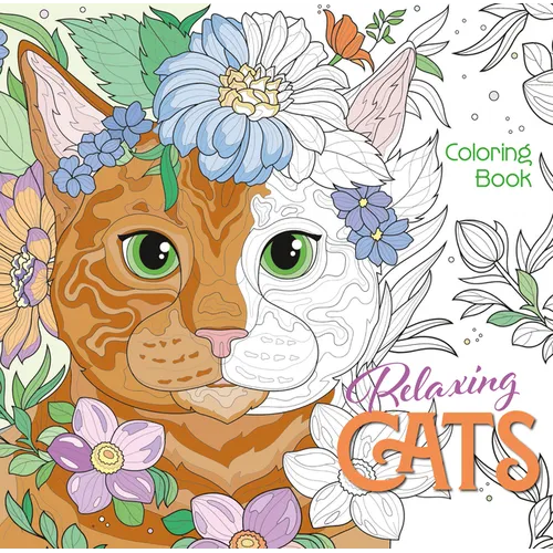 Relaxing Cats Coloring Book - Paperback
