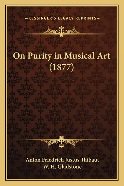 On Purity in Musical Art (1877) - Paperback