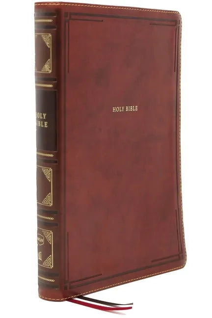 Nkjv, Thinline Bible, Large Print, Leathersoft, Brown, Thumb Indexed, Comfort Print: Holy Bible, New King James Version - Imitation Leather
