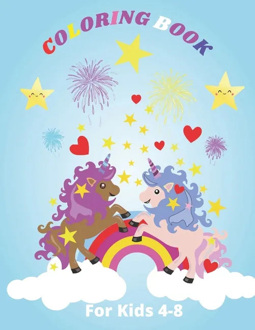 Coloring Book for Kids 4-8: Unicorn, Princesses, Caticorn and Baby Unicorn Children's Coloring Book for Girls age 4-8 years old . 25 piece color 2 - Paperback
