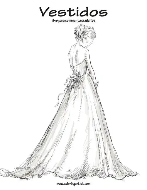Vestidos libro para colorear para adultos 1 - Paperback