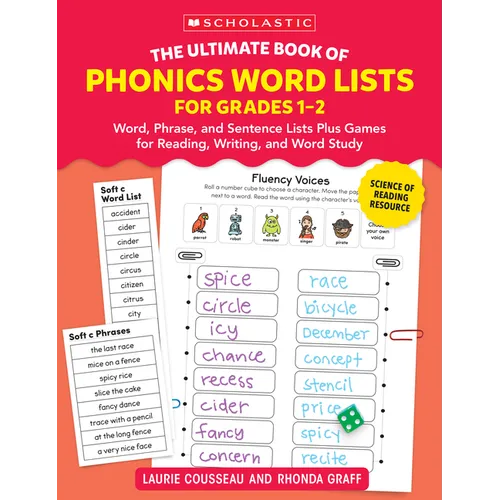 The Ultimate Book of Phonics Word Lists: Grades 1-2: Games & Word Lists for Reading, Writing, and Word Study - Paperback
