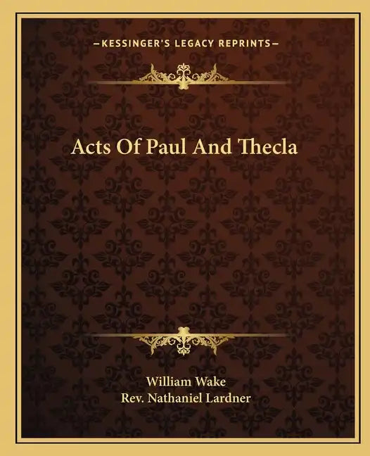Acts of Paul and Thecla - Paperback