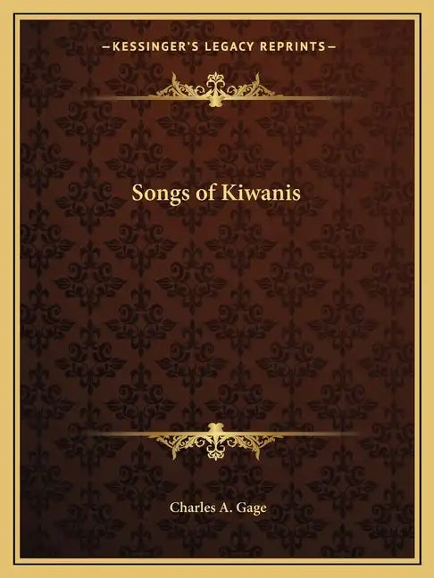 Songs of Kiwanis - Paperback