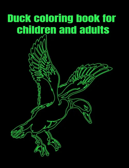 Duck coloring book for children and adults - Paperback