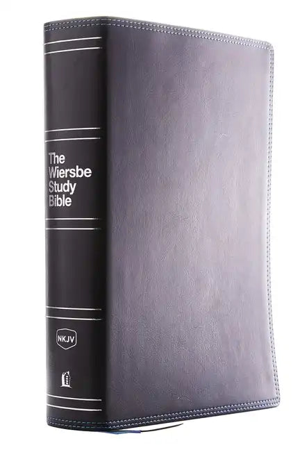 Nkjv, Wiersbe Study Bible, Leathersoft, Black, Comfort Print: Be Transformed by the Power of God's Word - Imitation Leather