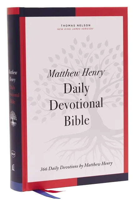 Nkjv, Matthew Henry Daily Devotional Bible, Hardcover, Red Letter, Comfort Print: 366 Daily Devotions by Matthew Henry - Hardcover
