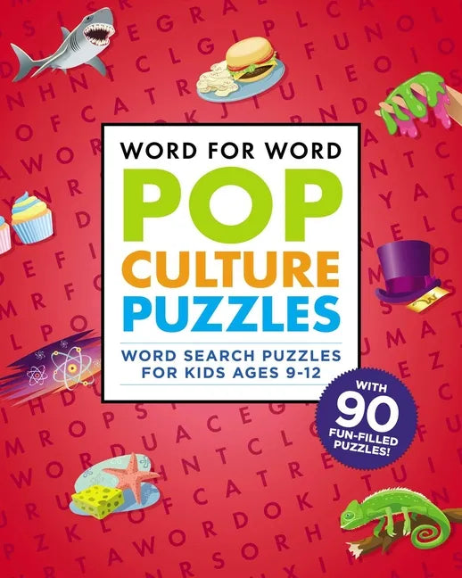 Word for Word: Pop Culture Puzzles: Word Search Book for Kids Ages 9-12 - Paperback