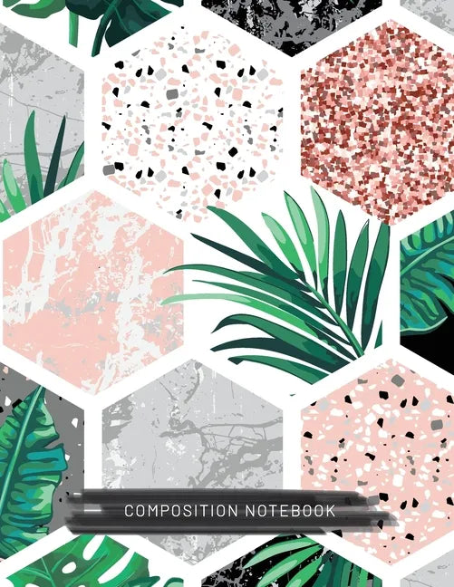 Composition Notebook: (8.5x11) Wide Ruled Lined Paper Journal (Octagon Pattern) (Notebook for Kids, Teens, Students, Adults) Back to School - Paperback