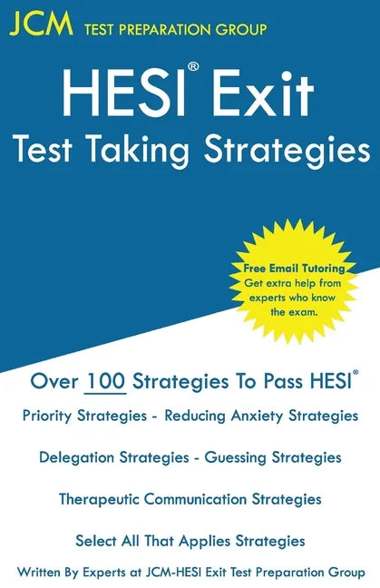 HESI Exit Test Taking Strategies - Paperback