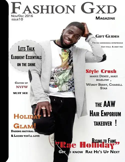 Fashion Gxd Magazine: "Rising To Fame " with Rae Holliday - Paperback