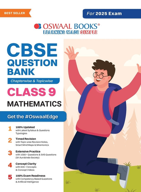 Oswaal CBSE Question Bank Class 9 Mathematics, Chapterwise and Topicwise Solved Papers For 2025 Exams - Paperback