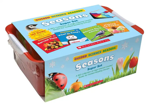 Guided Science Readers Super Set: Seasons: A Big Collection of High-Interest Leveled Books for Guided Reading Groups - Paperback