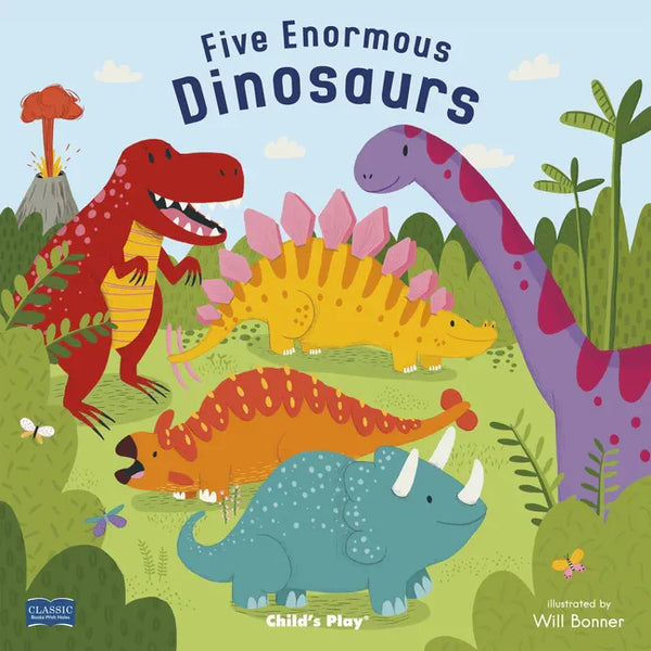 Five Enormous Dinosaurs - Board Book