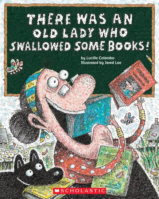 There Was an Old Lady Who Swallowed Some Books! - Paperback