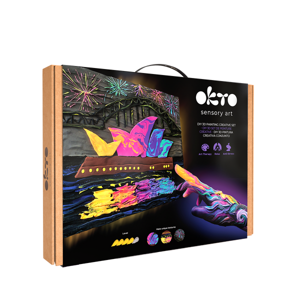 OKTO Air-Dry Clay 3D Painting Kit – #sydneyoperahouse (11.8 x 15.7 in)