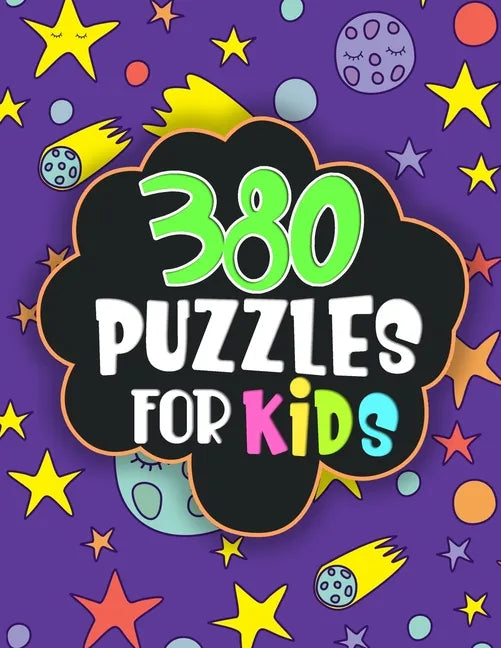 380 puzzles for kids: word Search, sudoku, logic puzzles, math puzzles... fun puzzles for kids age 6,7,8..12, activity workbook to children - Paperback