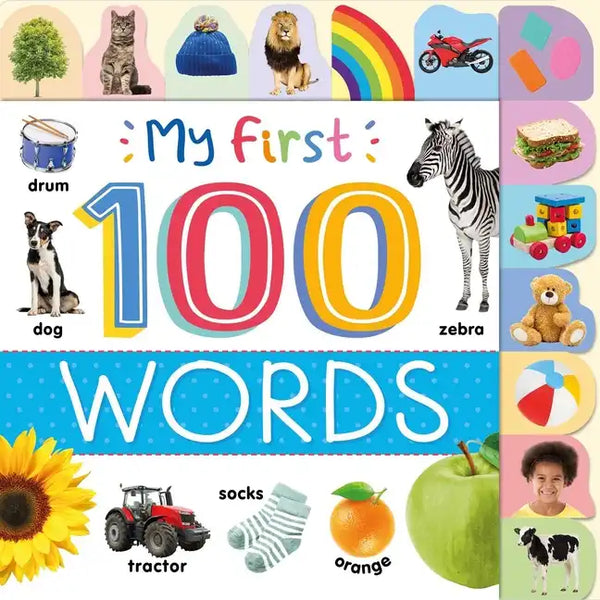My First 100 Words: Photographic First Picture Dictionary with Tabbed Pages - Board Book