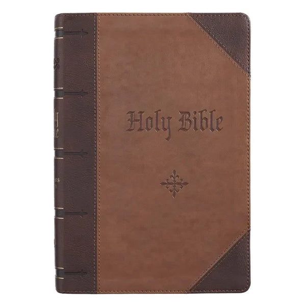 KJV Bible Giant Print Full Size Two-Tone - Leather