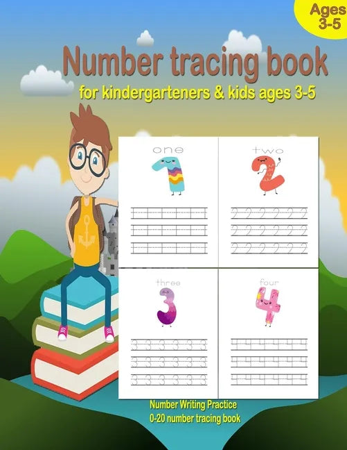 Number Tracing book for kindergarteners & kids ages 3-5: Numbers Writing Practice, preschool workbook practice, Learning easy for reading And writing, - Paperback