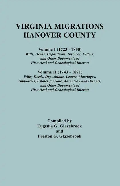 Virginia Migrations - Hanover County - Paperback