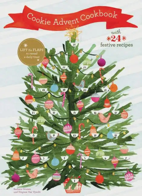 Cookie Advent Cookbook: With 24 Festive Recipes - Hardcover