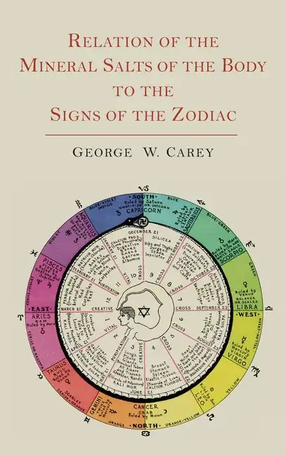 Relation of the Mineral Salts of the Body to the Signs of the Zodiac - Hardcover