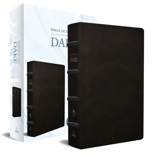 Rvr 1960 Biblia de Estudio Dake, Tama Grande, Piel Negra / Spanish Rvr 1960 Dake Study Bible, Large Size, Black Leather - Paperback
