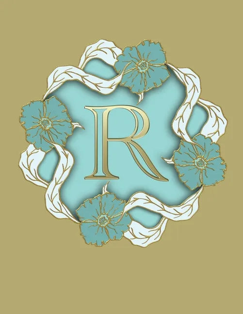 R: 100 Pages 8.5" X 11" Monogram Notebook College Ruled Line Paper - Paperback