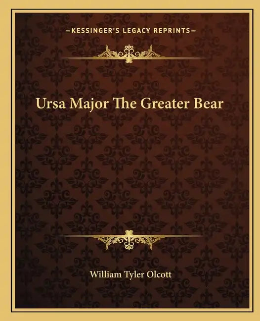 Ursa Major the Greater Bear - Paperback