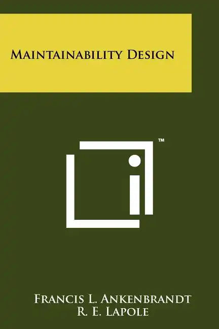 Maintainability Design - Paperback