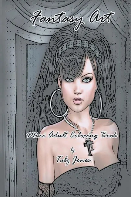 Fantasy Art Mini Adult Coloring Book - Paperback