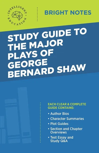 Study Guide to The Major Plays of George Bernard Shaw - Paperback