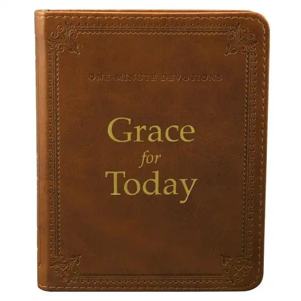 One Minute Devotions Grace for Today - Bonded Leather