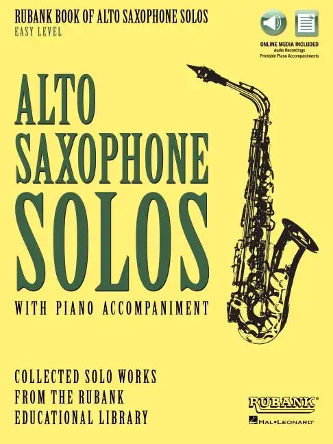 Rubank Book of Alto Saxophone Solos - Easy Level: Includes Online Audio for Streaming/Download - Paperback