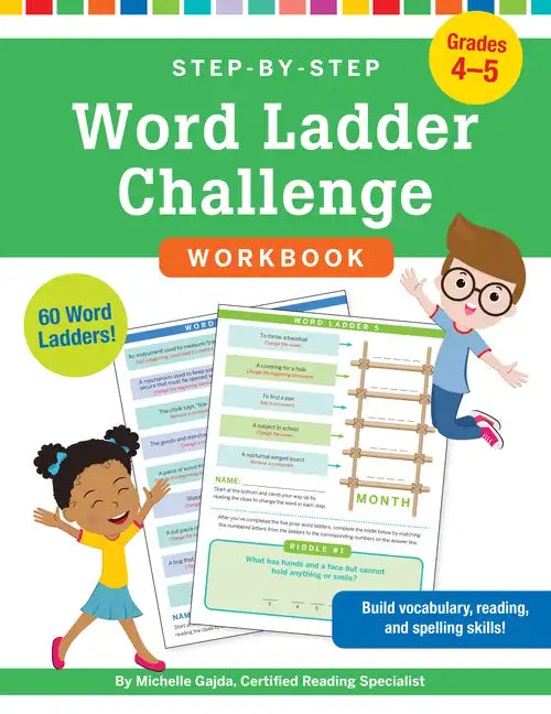 Step-By-Step Word Ladder Challenge Workbook (Grades 4-5) - Novelty