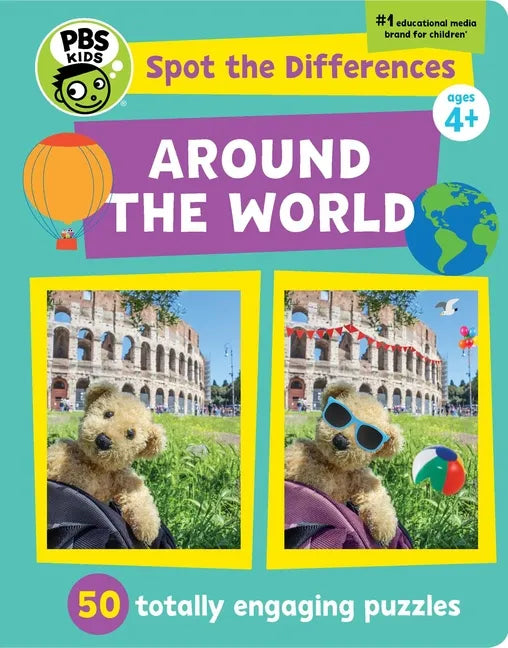 Spot the Differences: Around the World: 50 Totally Engaging Puzzles! - Hardcover