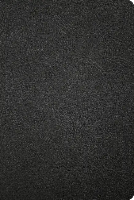 KJV Large Print Thinline Bible, Black Genuine Leather, Indexed - Imitation Leather