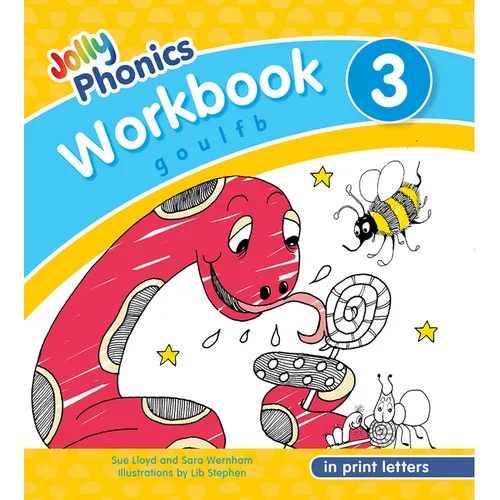 Jolly Phonics Workbook 3: In Print Letters (American English Edition) - Paperback