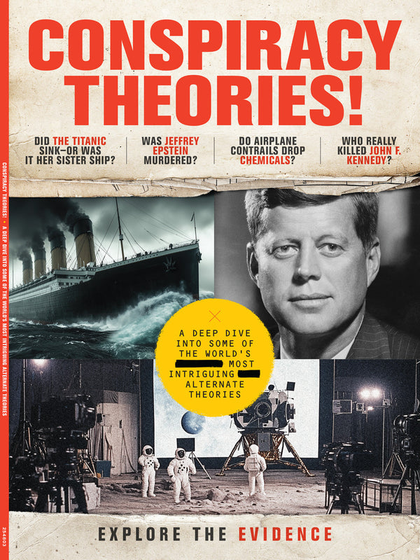 Conspiracy Theories - Explore The Evidence: Uncover The Truth Behind History’s Biggest Conspiracy Theories From The Titanic’s Secret Identity To JFK’s True Assassin, Epstein’s Death Mystery, The Chemtrail Debate & More!