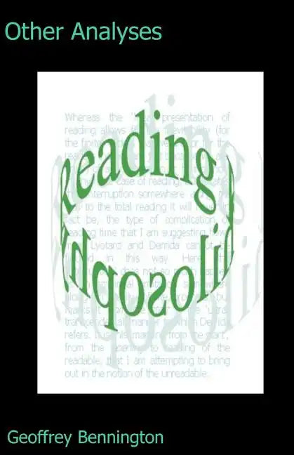 Other Analyses: Reading Philosophy - Paperback