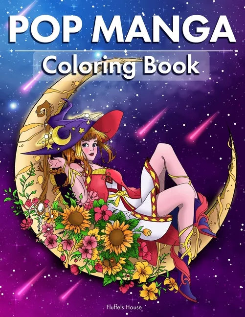 Pop Manga Adult Coloring Book: Cute and Creepy Drawings for Adults Perfect gift for Anime Lovers, Goths, Teens & Girls - Paperback