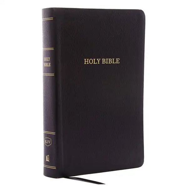 KJV, Reference Bible, Personal Size Giant Print, Bonded Leather, Black, Indexed, Red Letter Edition - Bonded Leather