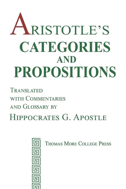 Aristotle's Categories and Propositions - Paperback
