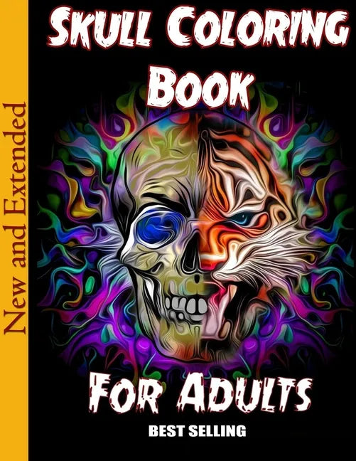 Skull Coloring Book for Adults: Over 50 Skull Designs Inspired by the Day of the Dead Great Día de Los Muertos Coloring Books for Adults (MIDNIGHT EDI - Paperback