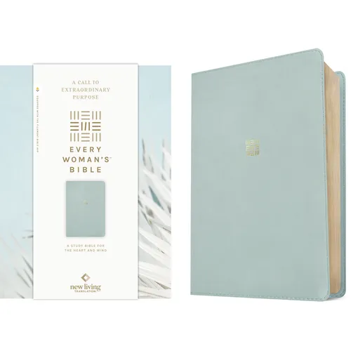 NLT Every Woman's Bible (Leatherlike, Sky Blue, Red Letter, Filament Enabled) - Imitation Leather