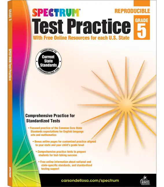 Spectrum Test Practice, Grade 5: Volume 65 - Paperback