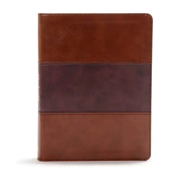 CSB Apologetics Study Bible, Mahogany Leathertouch, Indexed: Black Letter, Defend Your Faith, Study Notes and Commentary, Ribbon Marker, Sewn Binding, - Imitation Leather